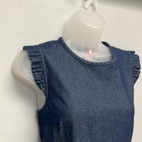 SOLD IN STORE Kate Spade Chambray Flounce Top Size 8 - Picture 6 of 13